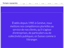 Tablet Screenshot of fontanet.ch